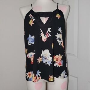 Express Spaghetti strap Peep hole tank top